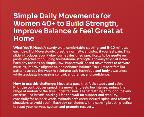 FREE 7-Day Wall Pilates Kickstart Challenge