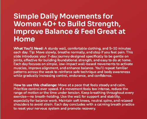 FREE 7-Day Wall Pilates Kickstart Challenge