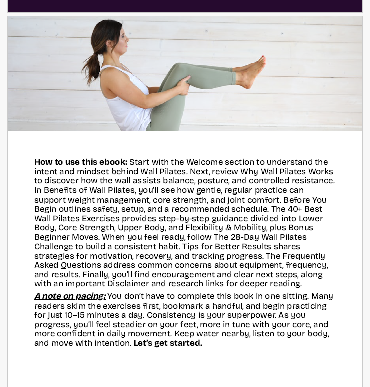 Simple Home Pilates for Women 35+